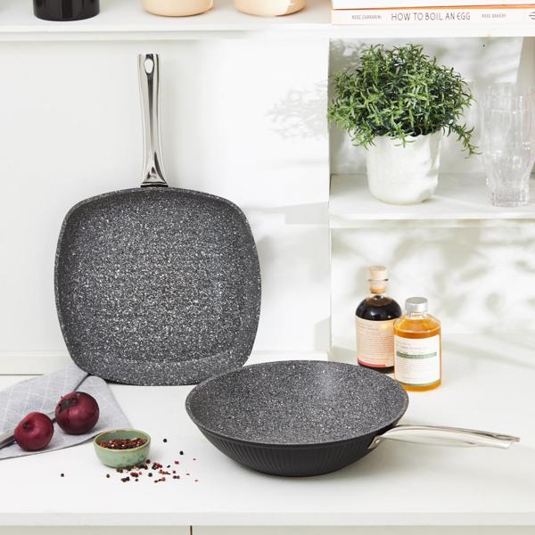 Karaca Biogranit Leona Wok Grill Set 28 Cm - Image 1