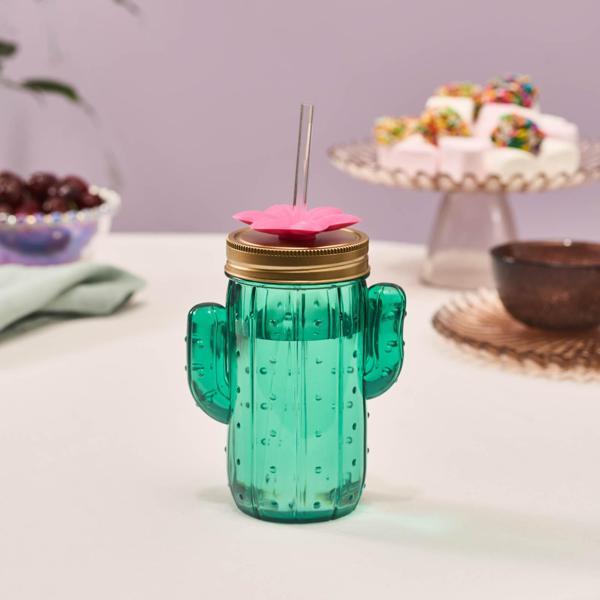 Karaca Kaktüs Transparent Su Şişesi 350 Ml - Image 1