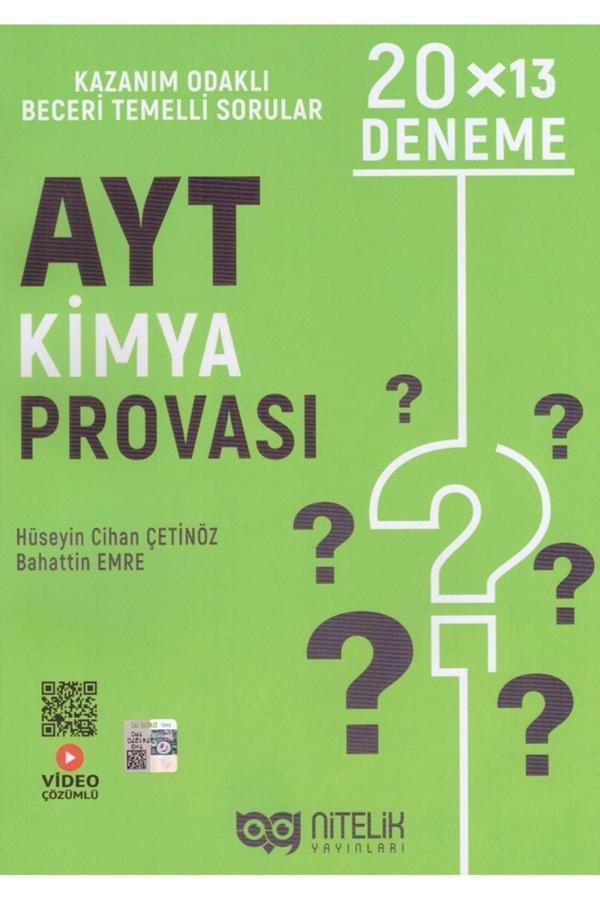Nitelik Ayt Kimya Provası 20*13 Deneme - Nitelik Yayınları - Image 1