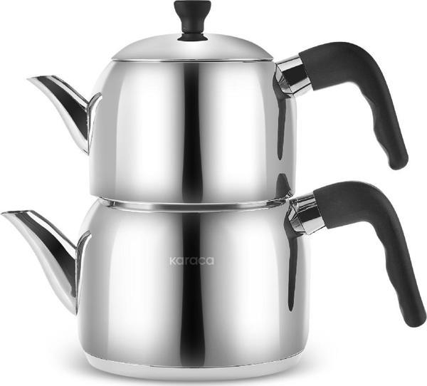 Karaca Edge Mini İndüksiyon Tabanlı Çaydanlık Takımı Siyah En Yeni 440583 - Image 1