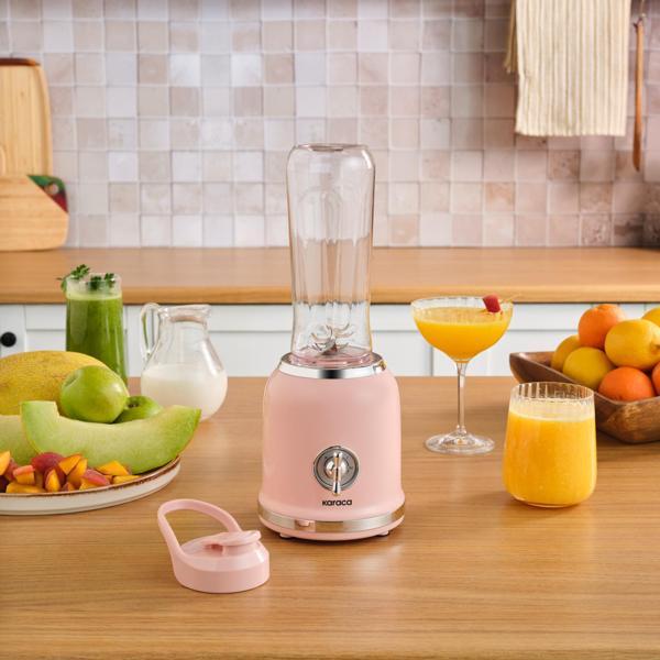 Karaca Retro Personal Kişisel Smoothie Blender Pink - Image 1