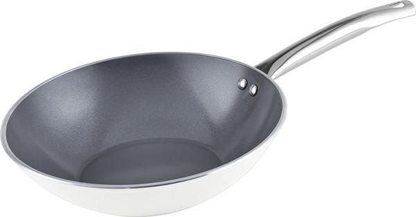 Karaca x Refika Swiss Crystal Creamy Metal Wok Tava 28 Cm - Image 1
