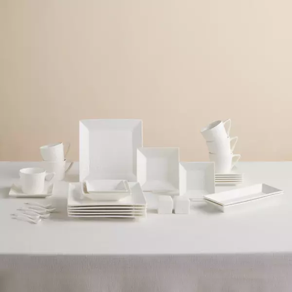 Karaca Forever Bone Trend Emboss 32 Parça 6 Kişilik Kahvaltı Takımı - Image 1
