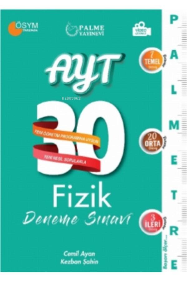 Fizik Deneme Ayt 30Lu Palmetre - Palme Yayınları - Palme Yayınları - Image 1