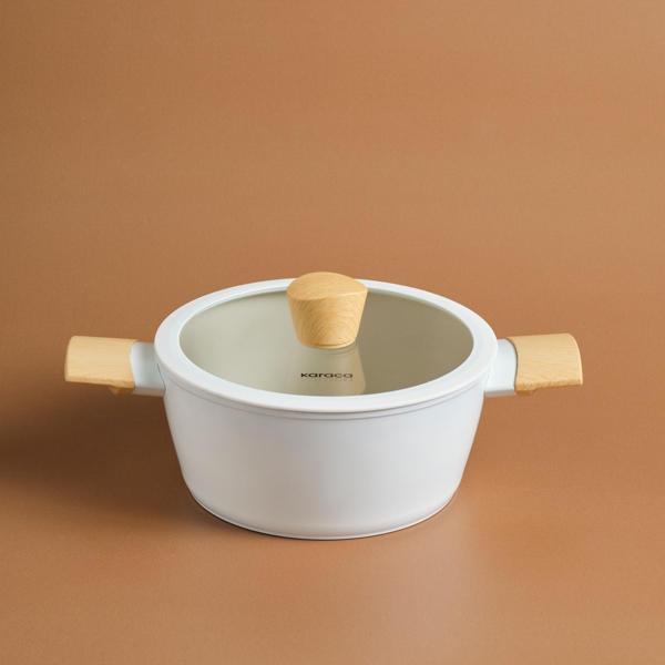 Karaca x Refika Swiss Crystal Almond Cream 20 cm Tencere - Image 1