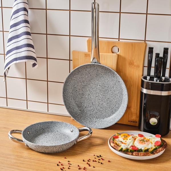 Karaca Biogranit Nare Tava Sahan Set Mavi - Image 1