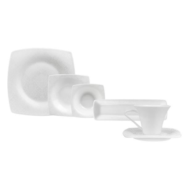 Karaca Fine Pearl Melita 26 Parça 6 Kişilik Kare Kahvaltı/Servis Takımı - Image 1