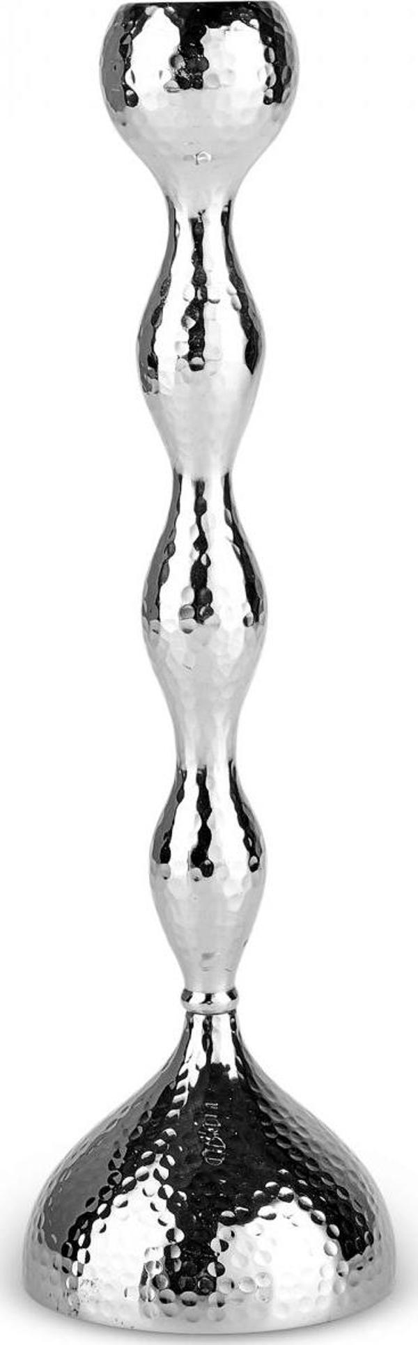 Karaca Home Arlen Tekli Şamdan Silver 27 Cm - Image 1