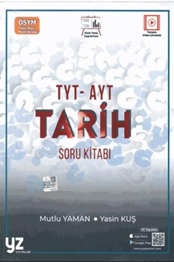 Yks Tyt Ayt Tarih Soru Kitabı - Yz Yayınları - Yz Yayınları - Image 1