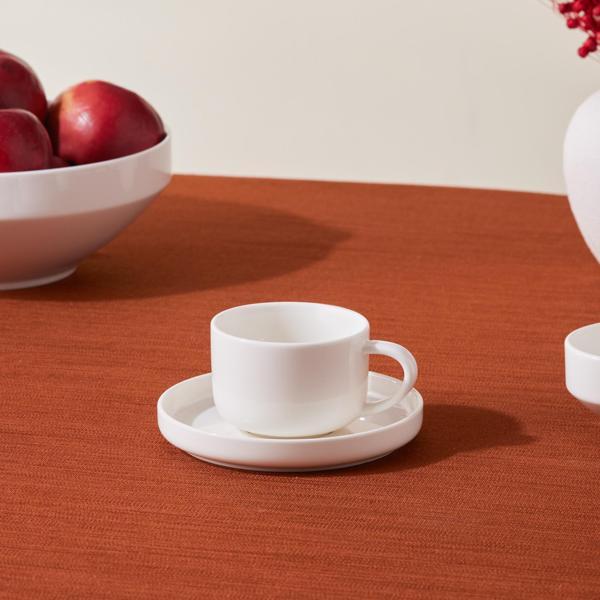 Karaca Stream Basic Line Çay Fincanı ve Tabağı 220 ml - Image 1