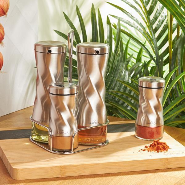 Karaca Tottori Inox Cam Salata Seti - Image 1