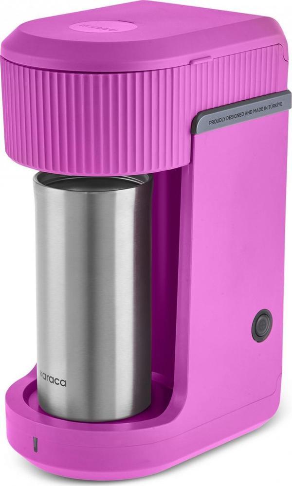 Karaca Mono Personal Filtre Kahve Makinesi Ve İnox Kişisel Termos Hediyeli Raspberry Pink - Image 1