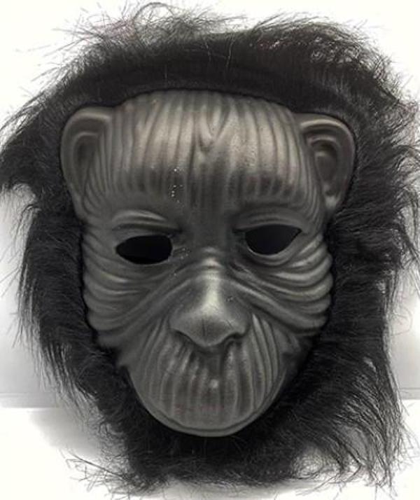 Siyah Eva Goril Maskesi Peluş Tüylü Orangutan Model - Image 1