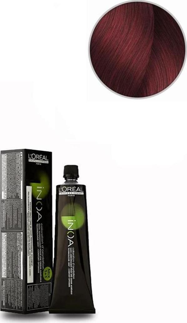 Loreal Professionnel Inoa  6.66 Koyu Kumral Yoğun Kızıl 60 gr Saç Boyası - Image 1