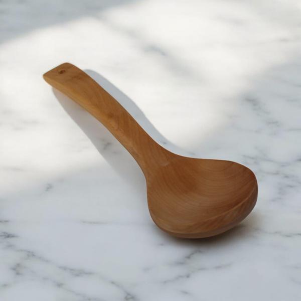 Ahşap Kepçe Kaşık Büyük Boy Ahşap Uzun Saplı Kaşık 28 Cm Ahşap Tahta Kaşık Yemek Kaşığı - Image 1