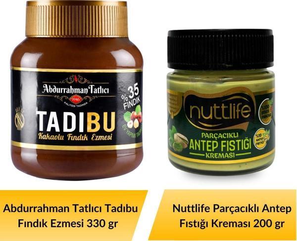 Abdurrahman Tatlıcı Tadıbu 330 gr+ Nuttlife Parçacıklı Antep Fıstığı Kreması 200 gr  - Image 1
