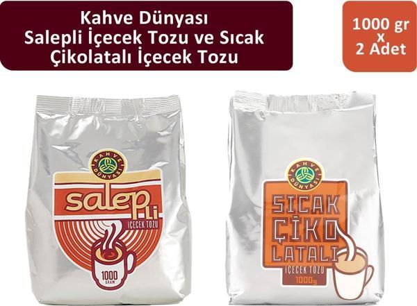 Kahve Dünyası Salep 1000 gr ve Sıcak Çikolata 1000 gr - Image 1