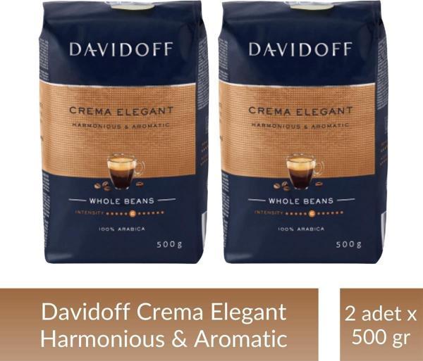 Davidoff Crema Elegant Çekirdek Kahve 500 gr x 2 Adet - Image 1