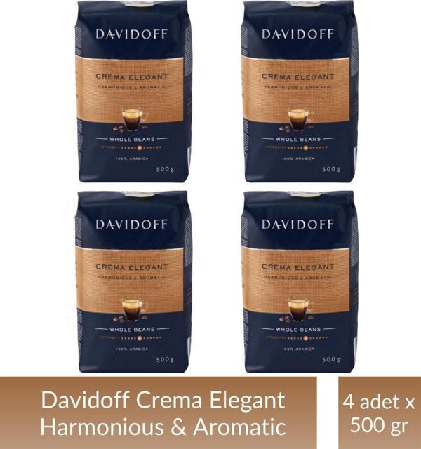 Davidoff Crema Elegant Çekirdek Kahve 500 gr x 4 Adet - Image 1