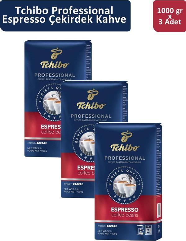 Tchibo Professional Espresso Çekirdek Kahve 1 kg x 3 Adet - Image 1