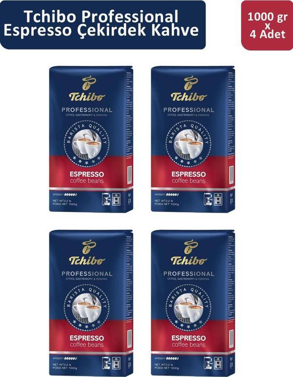 Tchibo Professional Espresso Çekirdek Kahve 1 kg x 4 Adet - Image 1