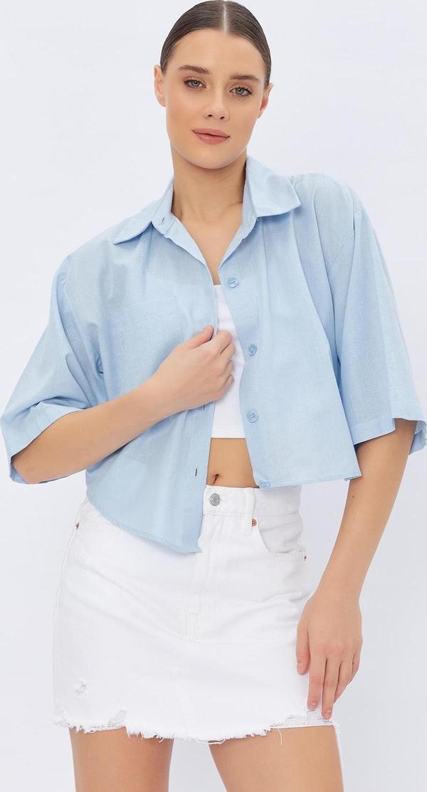 Cepli Asimetrik Kesim Gömlek - Image 1