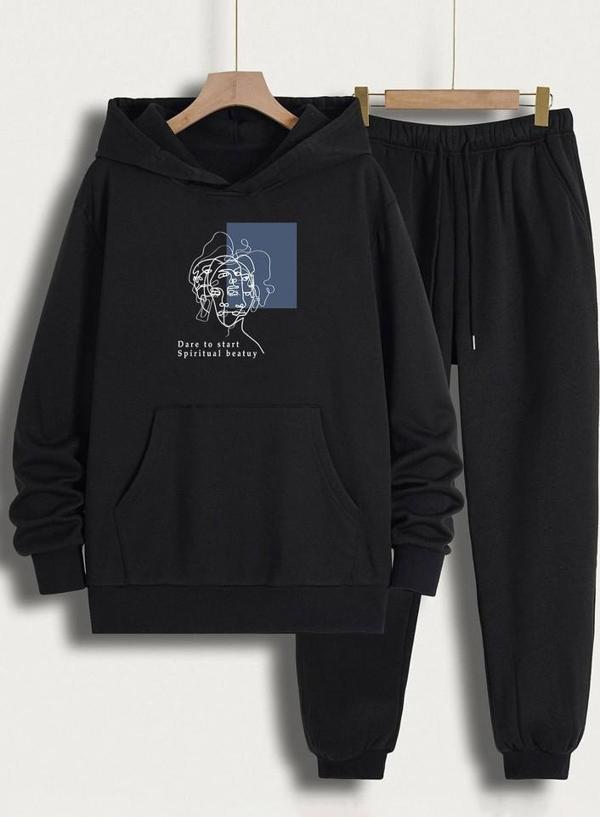 Unisex Minimal line drawing Eşofman Takımı - Image 1
