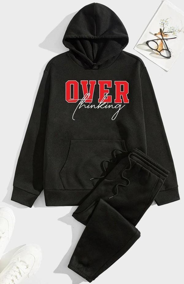 Unisex Over Thinking Baskılı Eşofman Takımı - Image 1
