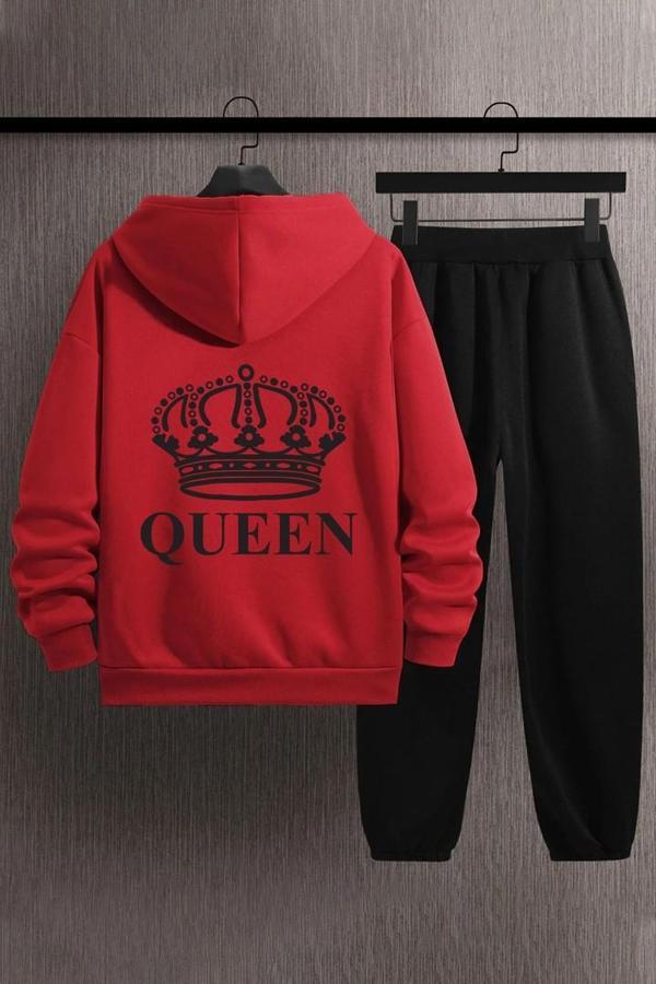 Unisex Quenn Baskılı Eşofman Takımı - Image 1