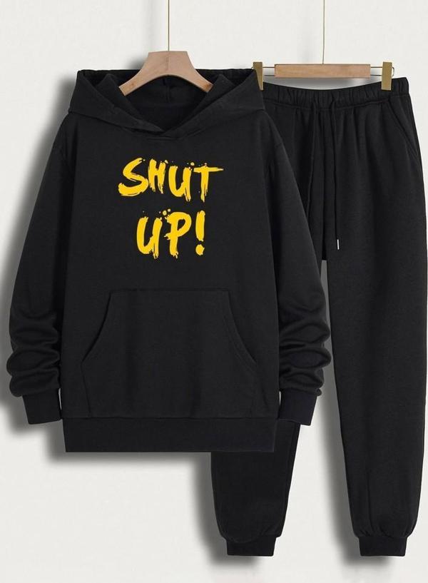 Unisex Shut Up Baskılı Eşofman Takımı - Image 1