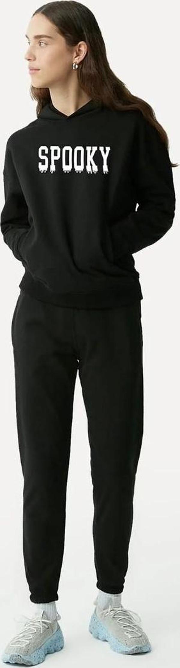 Unisex Spooky Baskılı Eşofman Takımı - Image 1