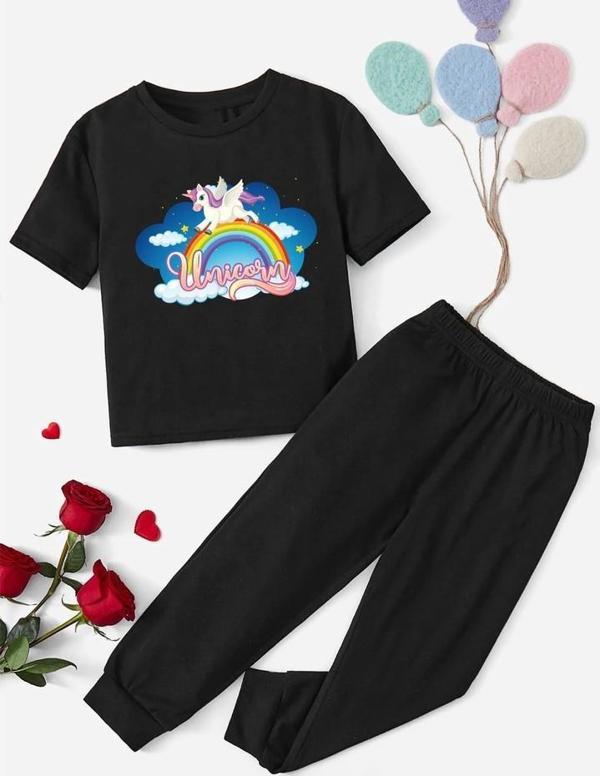 Çocuk Unicorn  Alt - Üst Eşofman Takımı - Image 1