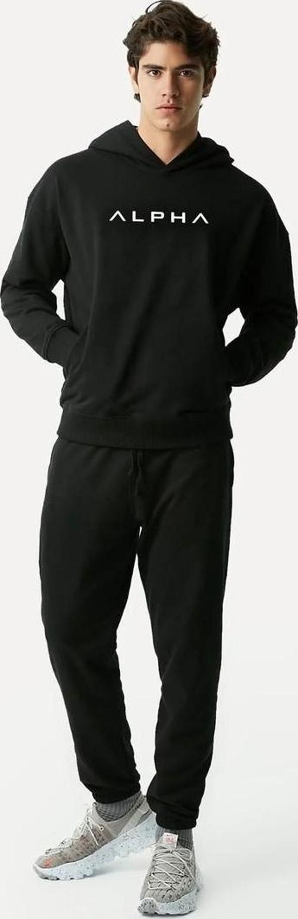 Unisex Alpha Baskılı Eşofman Takımı - Image 1