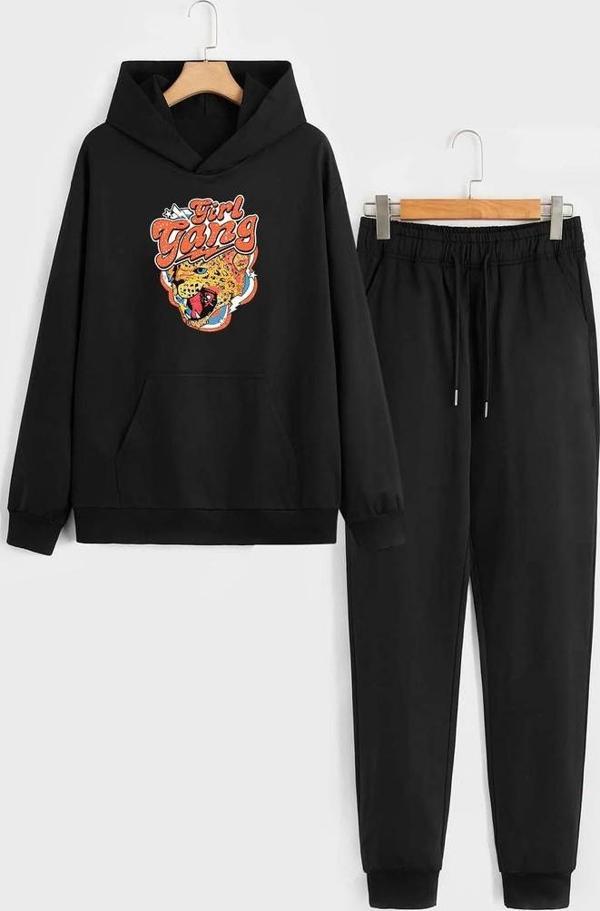 Unisex Girl Gang Baskılı Eşofman Takımı - Image 1