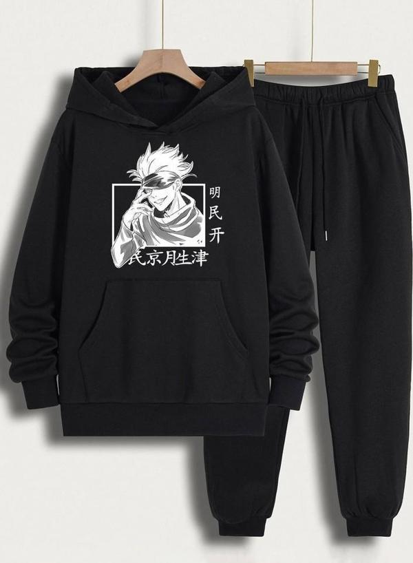 Unisex Jujutsu Kaisen Baskılı Eşofman Takımı - Image 1