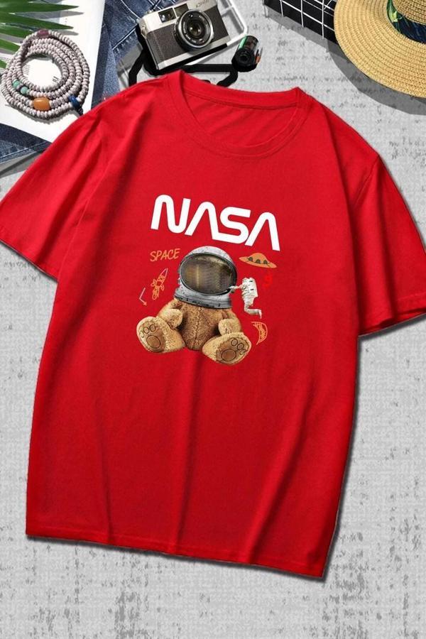 Unisex Nasabear Baskılı T-shirt - Image 1