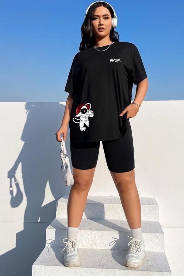 Unisex Nasa Baskılı T-shirt - Image 1