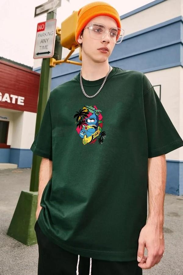 Unisex Crazy Banana Baskılı T-shirt - Image 1