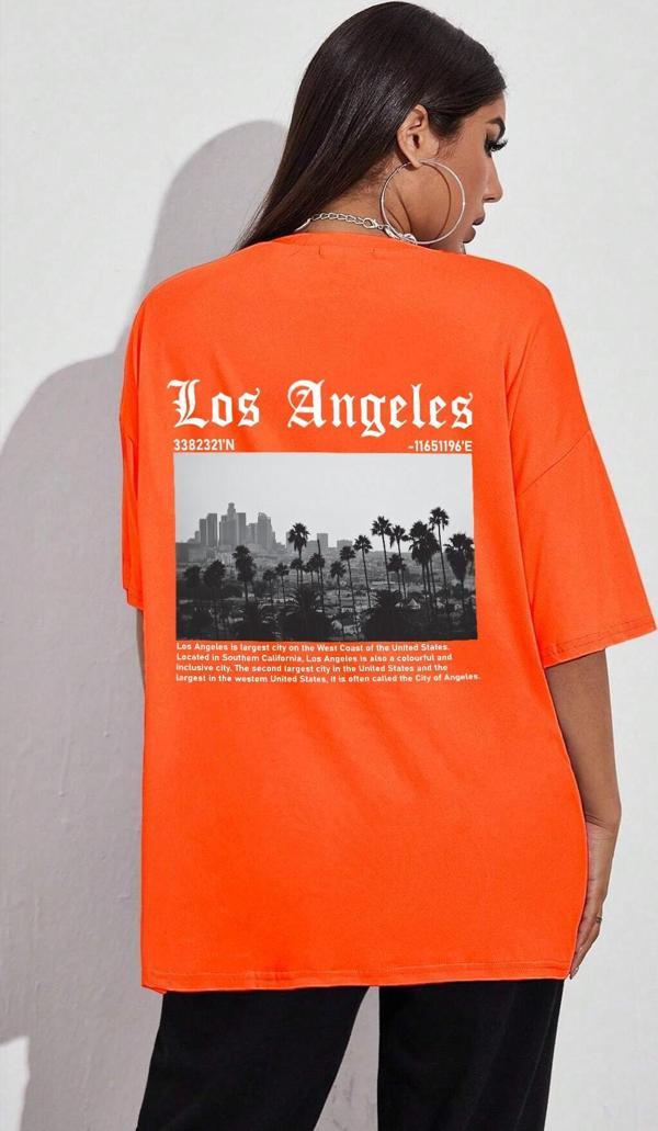 Unisex Los Angles Tasarım Tshirt - Image 1