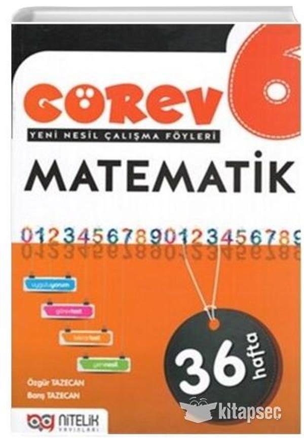 Nitelik 6.sınıf Görev Matematik - Nitelik Yayınları - Image 1