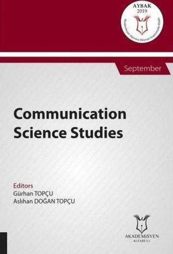 Communication Science Studies (AYBAK 2019 Eylül) - Akademisyen Kitabevi - Image 1