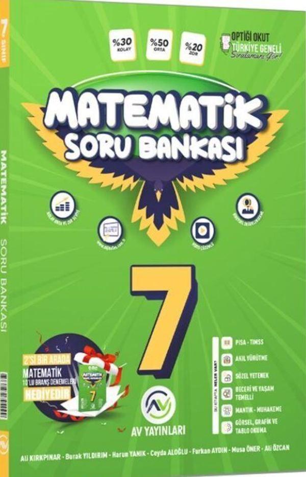7. Sınıf Matematik Soru Bankası - Av Yayınları - Image 1