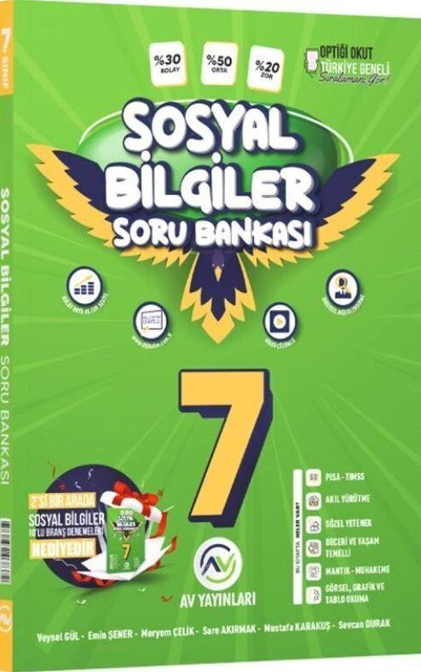 7. Sınıf Sosyal Bilgiler Soru Bankası - Av Yayınları - Image 1