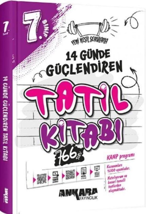 7. Sınıf 14 Günde Güçlendiren Tatil Kitabı - Ankara Yayıncılık - Image 1