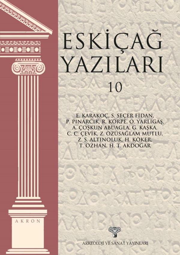 Eskiçağ Yazıları 10 - Arkeoloji ve Sanat Yayınları - Image 1