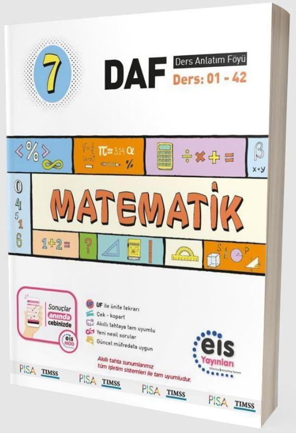 7. Sınıf - DAF - Matematik - Eis Yayınları - Image 1