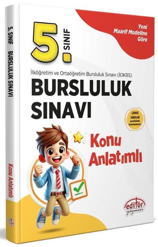 5.Sınıf Bursluluk Sınavı Konu Anlatımlı Karekod Çözümlü - Editör Yayınevi - Image 1
