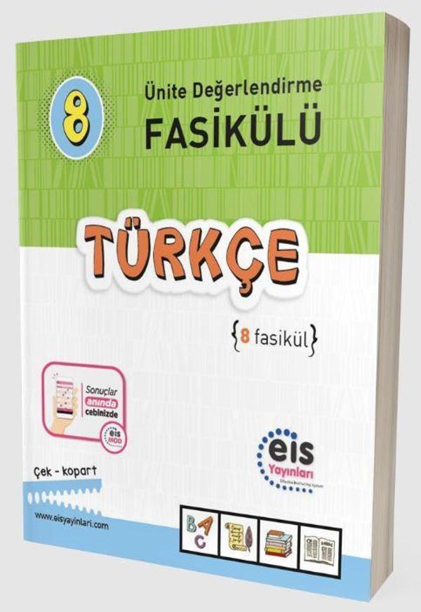8. Sınıf Ünite Değerlendirme Fasikülü (1-8) Türkçe - Eis Yayınları - Image 1