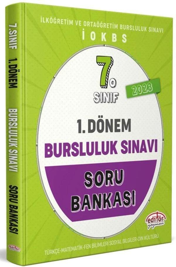 7. Sınıf 1. Dönem Bursluluk Sınavı Soru Bankası - Editör Yayınevi - Image 1