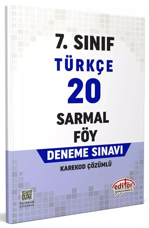 7. Sınıf Türkçe 20 Sarmal Föy Deneme Sınavı - Editör Yayınevi - Image 1